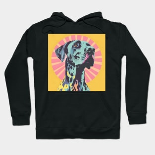 Retro Great Dane: Pastel Pup Revival Hoodie